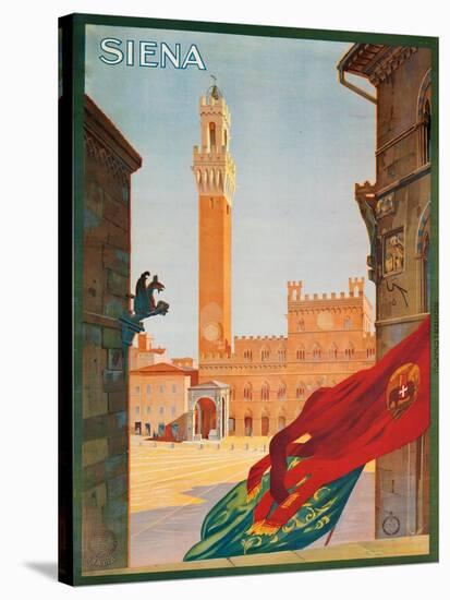 Poster Advertising Siena, 1925-null-Stretched Canvas