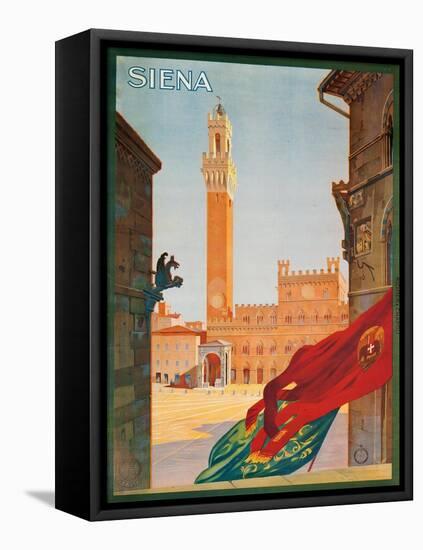 Poster Advertising Siena, 1925-null-Framed Stretched Canvas