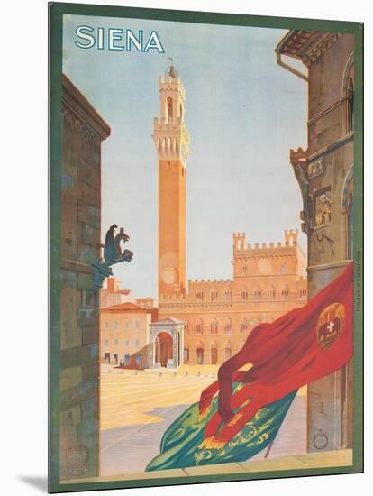 Poster Advertising Siena, 1925-null-Mounted Giclee Print