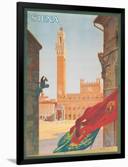 Poster Advertising Siena, 1925-null-Framed Giclee Print