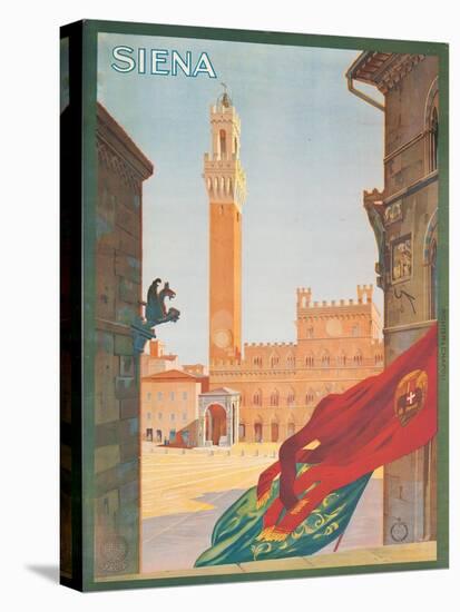 Poster Advertising Siena, 1925-null-Stretched Canvas