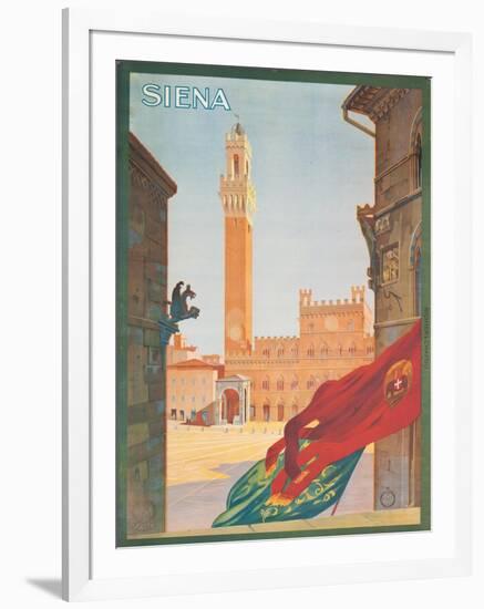 Poster Advertising Siena, 1925-null-Framed Giclee Print