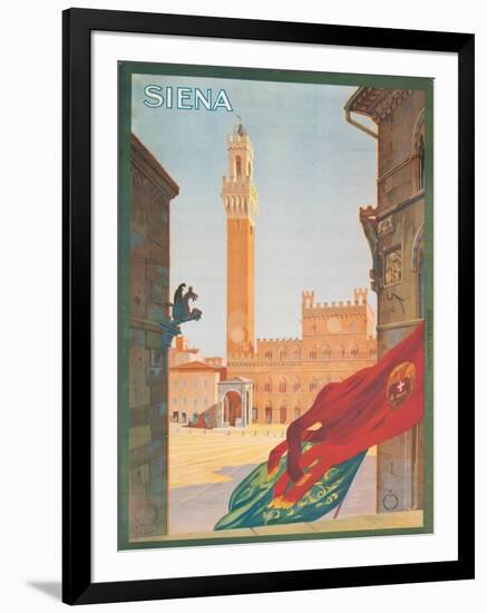 Poster Advertising Siena, 1925-null-Framed Giclee Print