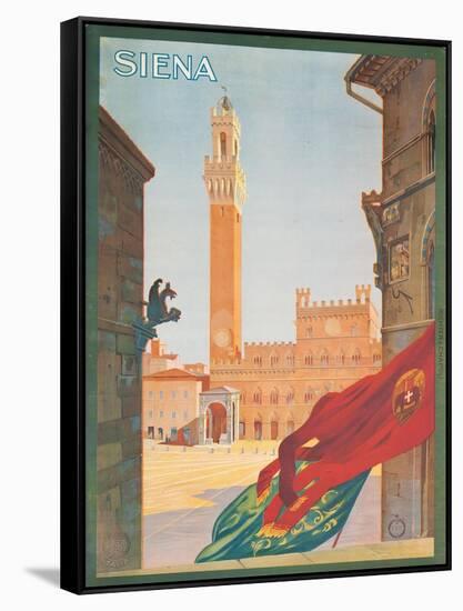 Poster Advertising Siena, 1925-null-Framed Stretched Canvas