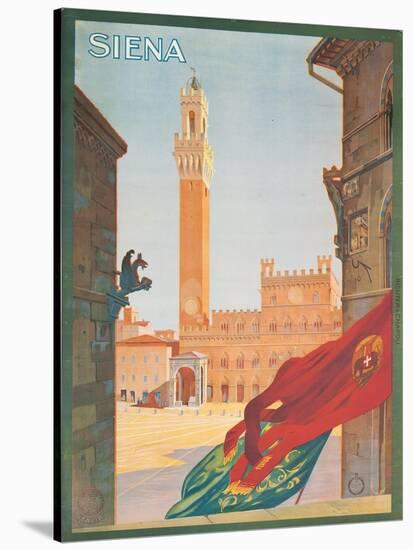 Poster Advertising Siena, 1925-null-Stretched Canvas