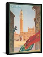 Poster Advertising Siena, 1925-null-Framed Stretched Canvas