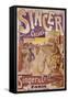 Poster Advertising Singer Bicycles, Late 19th-Early 20th Century-null-Framed Stretched Canvas