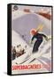 Poster Advertising Skiing Holidays in Superbagneres-Luchon, 1932-R. Sonderer-Framed Stretched Canvas