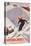 Poster Advertising Skiing Holidays in Superbagneres-Luchon, 1932-R. Sonderer-Stretched Canvas