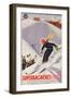 Poster Advertising Skiing Holidays in Superbagneres-Luchon, 1932-R. Sonderer-Framed Giclee Print