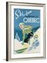 Poster Advertising Skiing Holidays in the Province of Quebec, c.1938-null-Framed Giclee Print