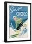 Poster Advertising Skiing Holidays in the Province of Quebec, c.1938-null-Framed Premium Giclee Print