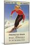 Poster Advertising 'Skiing in France' and the French National Railways, 1957-null-Mounted Giclee Print