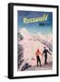 Poster Advertising Skiing in Rosswald, C.1955-null-Framed Giclee Print