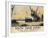 Poster Advertising South Wales Docks, 1947-Joseph Werner-Framed Giclee Print