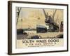 Poster Advertising South Wales Docks, 1947-Joseph Werner-Framed Giclee Print