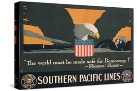 Poster Advertising Southern Pacific Lines-null-Stretched Canvas