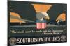Poster Advertising Southern Pacific Lines-null-Mounted Giclee Print