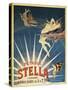 Poster Advertising 'Stella' Petrol, 1897 (Colour Litho)-French School-Stretched Canvas