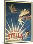 Poster Advertising 'Stella' Petrol, 1897 (Colour Litho)-French School-Mounted Giclee Print