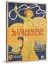 Poster Advertising 'strega' Liquer, 1906 (Colour Litho)-Alberto Chappuis-Stretched Canvas