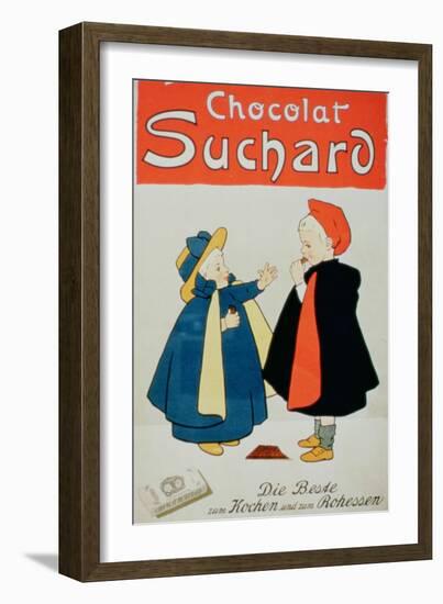 Poster Advertising "Suchard Chocolate"-null-Framed Giclee Print