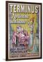 Poster advertising 'Terminus' absinthe, starring Sarah Bernhardt and Constant Coquelin-Francisco Tamagno-Framed Giclee Print