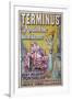 Poster advertising 'Terminus' absinthe, starring Sarah Bernhardt and Constant Coquelin-Francisco Tamagno-Framed Giclee Print