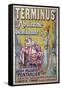 Poster advertising 'Terminus' absinthe, starring Sarah Bernhardt and Constant Coquelin-Francisco Tamagno-Framed Stretched Canvas