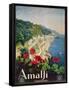 Poster Advertising the Amalfi Coast-Mario Borgoni-Framed Stretched Canvas