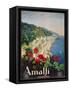 Poster Advertising the Amalfi Coast-Mario Borgoni-Framed Stretched Canvas