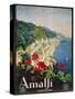 Poster Advertising the Amalfi Coast-Mario Borgoni-Stretched Canvas