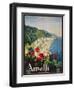 Poster Advertising the Amalfi Coast-Mario Borgoni-Framed Giclee Print