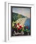 Poster Advertising the Amalfi Coast-Mario Borgoni-Framed Giclee Print