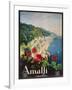 Poster Advertising the Amalfi Coast-Mario Borgoni-Framed Giclee Print