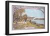 Poster Advertising the Attractions of a Visit to the Parisian Suburb of Athis-Mons with the…-Luigi Loir-Framed Giclee Print