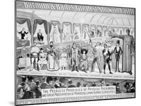 Poster Advertising, The Barnum and Bailey Greatest Show on Earth-null-Mounted Giclee Print