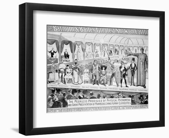 Poster Advertising, The Barnum and Bailey Greatest Show on Earth-null-Framed Giclee Print