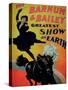 Poster Advertising "The Barnum and Bailey Greatest Show on Earth"-null-Stretched Canvas