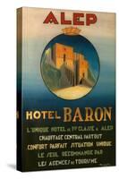 Poster Advertising the Baron Hotel in Aleppo, C.1920-null-Stretched Canvas