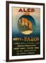 Poster Advertising the Baron Hotel in Aleppo, C.1920-null-Framed Giclee Print