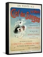 Poster Advertising the Book "La Vraie Clef Des Songes" by Lacinius, 1892-Jules Chéret-Framed Stretched Canvas