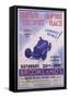 Poster Advertising the British Empire Trophy Race, Brooklands, Surrey-null-Framed Stretched Canvas