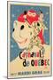 Poster Advertising the Carnival De Quebec, C.1959-null-Mounted Giclee Print