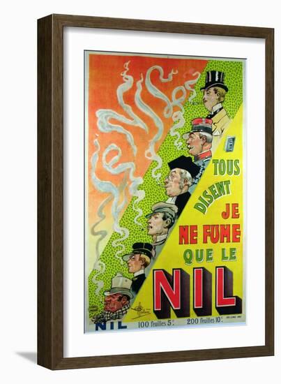 Poster Advertising the Cigarette Brand, Le Nil-Albert Guillaume-Framed Giclee Print