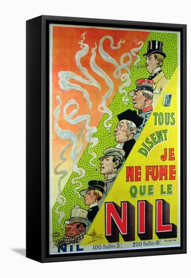 Poster Advertising the Cigarette Brand, Le Nil-Albert Guillaume-Framed Stretched Canvas
