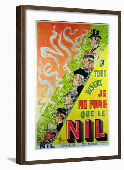 Poster Advertising the Cigarette Brand, Le Nil-Albert Guillaume-Framed Giclee Print