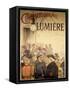 Poster Advertising the "Cinematographe Lumiere," 1896-H. Brispot-Framed Stretched Canvas