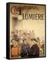 Poster Advertising the "Cinematographe Lumiere," 1896-H. Brispot-Framed Stretched Canvas