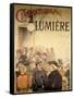 Poster Advertising the "Cinematographe Lumiere," 1896-H. Brispot-Framed Stretched Canvas